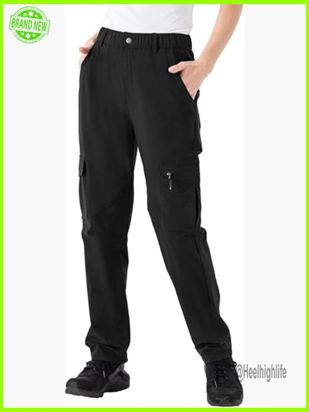 Women's Hiking Cargo Pants Water-Resistant Quick Dry UPF 50+ Travel Work